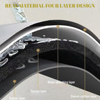 Coffee Mat Dish Drying Mat Quick Drying Hide Stain Rubber Backed Absorbent Coffee Bar Accessories 16"x20" Light Grey