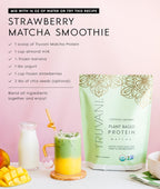 Truvani Vegan Pea Protein Powder | Matcha | 20g Organic Plant Based Protein | 1 Serving | Keto | Gluten & Dairy Free | Low Carb | No Added Sugar