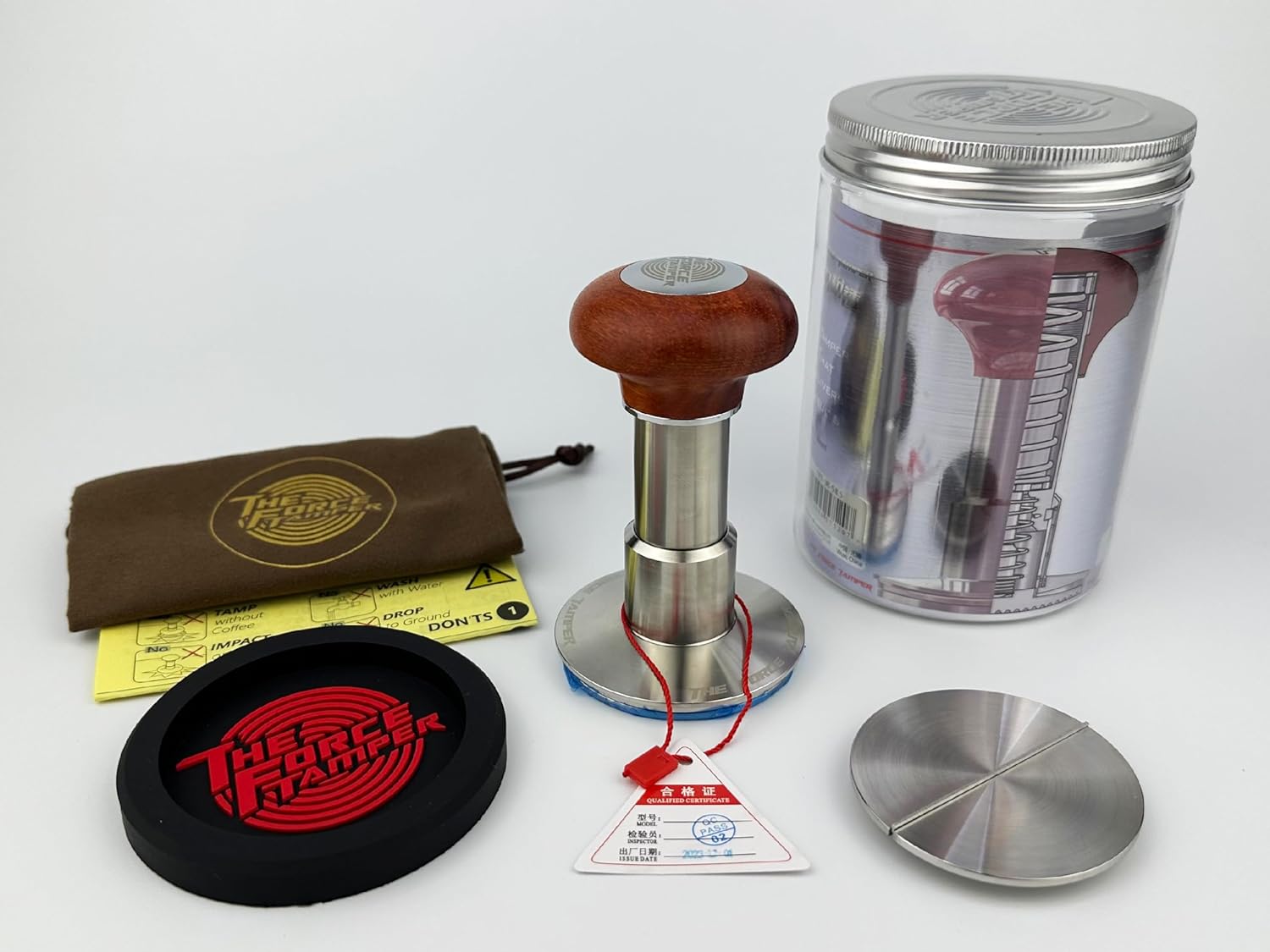 The Force Tamper Automatic Impact Coffee Tamper Standard Set (Jelly,54.00mm)