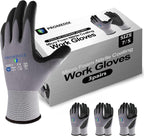 PROMEDIX P Nitrile Coated Work Gloves,MicroFoam Safety Work Gloves Men,Seamless Knit Nylon&spandex Gloves with Grip