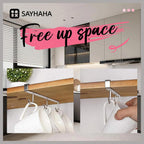 Mug Hooks Under Cabinet , 304 Stainless Steel Cup Hooks for Hanging Under Shelf, Mug Organizer Rack with 6 Hooks for Displaying Mugs, Coffee Cups and Kitchen Utensils,Fit for 0.8" or Less thickness