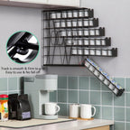 FlagShip 6-Tier Coffee Pod Holder for K Cup - 42 Capsule Max Capacity Metal Rack, Ultra-Efficient Corner Storage Space Saving Design