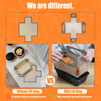 Reusable Silicone Bread Loaf Pan Liner, Food-Grade Silicone Bread Sling, Sourdough Bread Baking Mat, Non-Stick &Easy Clean Dough Transfer Tool, Fits 9x5" or 1.5lb Loaf Pans, Grey & Orange, 2PCS