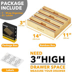 SpaceAid WrapNeat 4 in 1 Wrap Organizer with Cutter and Labels, Plastic Wrap, Aluminum Foil and Wax Bamboo Dispenser for Kitchen Storage Organization Holder for 12" Roll (Natural, 4-Slot)