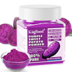 Purple Sweet Potato Powder - Kiigfood 5.3 oz/150g Pure Natural Premium Purple Food Coloring Powder for Smoothies, Baking, Juices, Pasta - Gluten-Free, No Additives, Vegan, Non-GMO