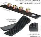 Bar Rail Mat 24x3. Non-Slip Serving Rubber Bar Mats for Countertop. 0.4" Thick Large Bar Service Spill Mat for Bartending, Restaurants, Coffees & Home Kitchen.