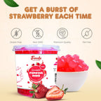 Fanale Strawberry Popping Boba Pearls, Vegan, Non GMO, Gluten Free, Fat Free, Perfect for Bubble Tea, Smoothies, Ice Cream, Desserts, and Beverages.