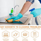 Nuenen Microfiber Cleaning Cloths for Cars 16 x 16 Inch Ultra Absorbent Car Towels Drying Reusable Cleaning Supplies House Kitchen Window Microfiber Towel(Yellow,60 Pcs)