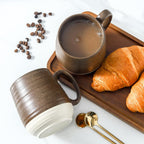 Hasense 20 oz Coffee Mugs, Large Tea Cups with Comfortable Handle Set of 2, Perfect for Coffee, Latte, Hot Cocoa, Dishwasher and Microwave Safe, Brown