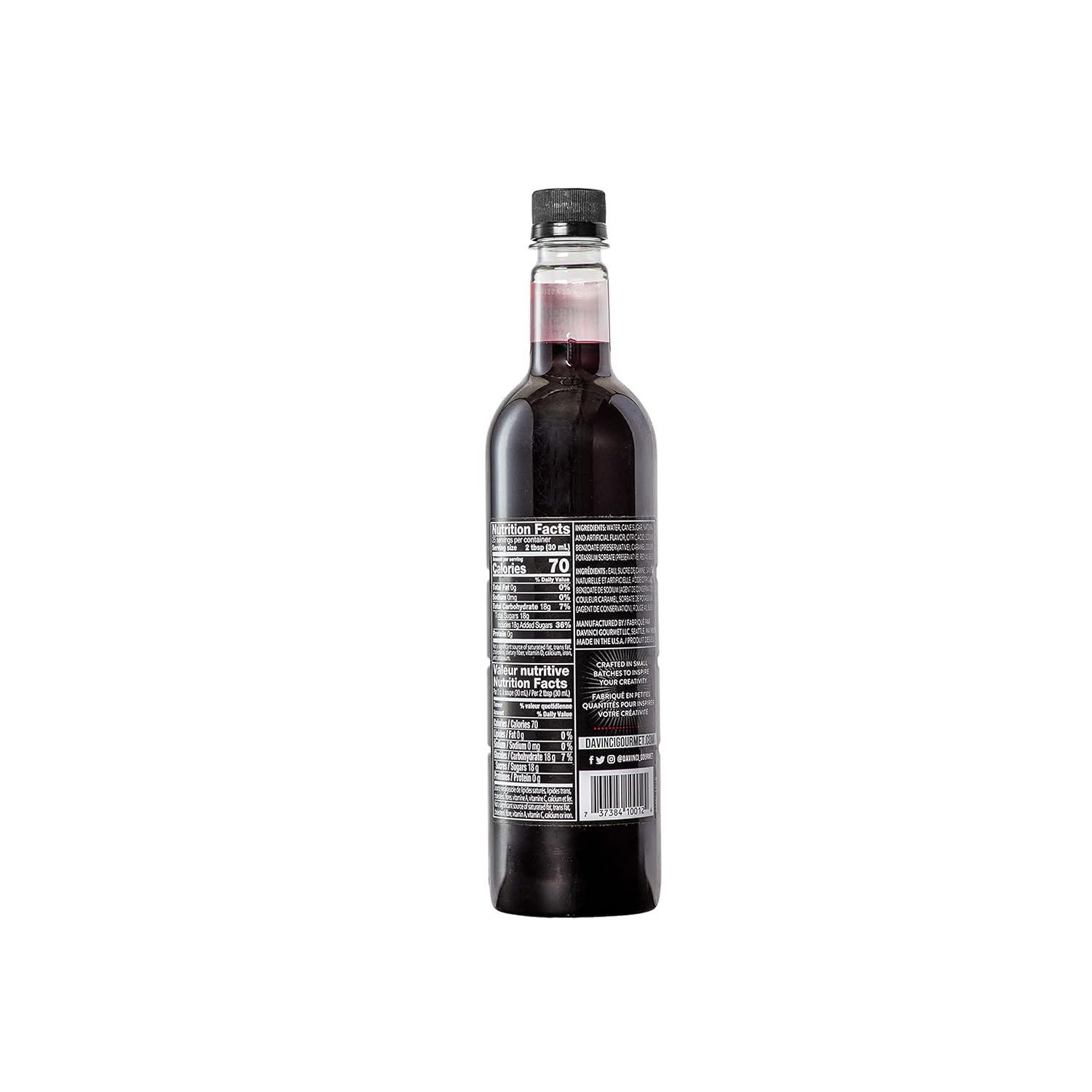 DaVinci Gourmet Classic Blackberry Syrup, 25.4 Fluid Ounces (Pack of 4)
