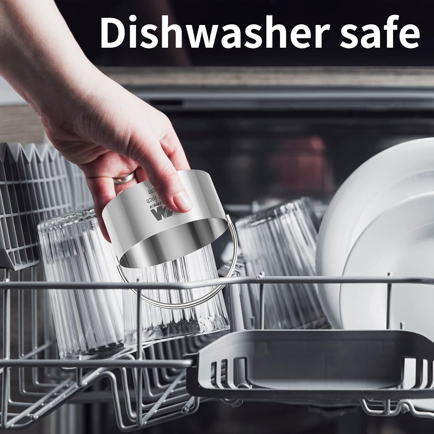 Ripple Biscuit Cutter Set 1.75inch 2inch 2.25inch 2.75inch 3.25inch, Stainless Steel Round Biscuit Cutters with Handle, Wave Cookies Cutter with Fluted Edge, Professional Baking Dough Tools