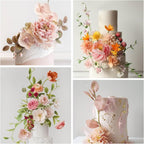 KALAIEN 6 Set Gumpaste & Fondant Flower Cookie Cutter Set - 18pcs for Wedding & Birthday Cake Decorating