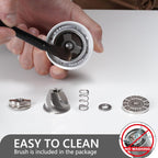 TIMEMORE Chestnut C3S Manual Coffee Grinder with CNC Stainless Steel Conical Burr Capacity 25g, Internal Adjustable Setting, Double Bearing Positioning for Travel, Camping, White