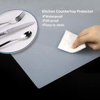 Silicone Mat Heat Resistant Mats for Countertop, Multipurpose Large Silicone Mats for Crafts Kitchen Workbench Size 36x24 inches Thick 2mm,Rolled Package,Translucent