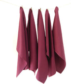 TARAN LIVING Grape Cotton Kitchen Cloths - Pack of 6 (6 Count, 3"x4")