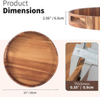 Extra Large Tray for Ottoman 22" Wooden Tray Ottoman Trays Large Acacia Wood Serving Tray with Handles Wooden Trays for Party, Food Serving, Breakfast, Dinner, Coffee Tea, Appetizers