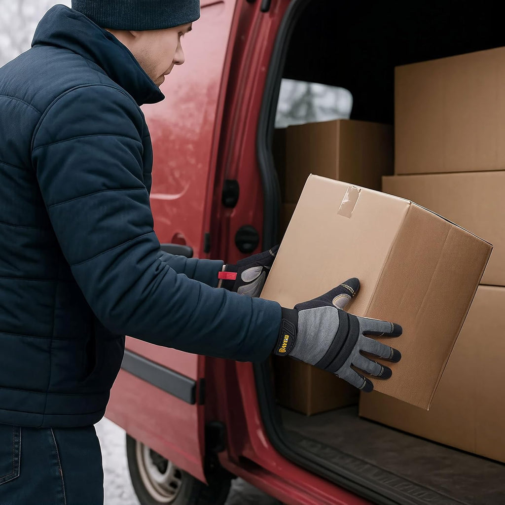 KAYGO Insulated Mechanic Work Gloves,3 Pairs KG127W Winter Thermal Safety Work Gloves for Men and Women, Double Lining,Heavy duty,Improved dexterity,Excellent Grip,Ideal for outdoor jobs,2XL