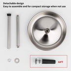 Wine Decanter Drying Stand with Silicone Head to Prevent Scratches-Detachable Shelf Decanter Rack Holder with Drip Catching Base with Wine Bottle Stopper, Decanter and Wine Glass NOT Included