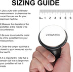 Calibrated Spring Loaded Coffee Tamper for Espresso Machine - Essential Espresso Tool for Perfect Tamping Results - Fits Portafilter Baskets(51mm, Black)