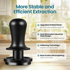 MHW-3BOMBER 51mm Espresso Coffee Tamper, 30lbs Constant Pressure Espresso Hand Tamper with Sound Feedback for Barista, Extra 15lbs Spring Loaded, Fit 51mm Portafilter, Astra Tamper, T7016-OS