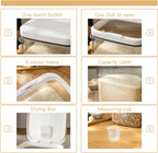 Flour Dispenser 10LBS - 5 L /5 QT /5 KG Rice Container Storage Food Cereal Container Bins Household for Kitchen Pantry Organization (5 L)