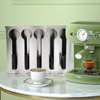 Dnoifne Utensil Dispenser, 5 Compartment Stainless Cutlery Organizer, Large Capacity Spoon Storage Device, Stainless Steel Spoon Storage Box, Dining Room Buffet Table Cutlery Dispenser