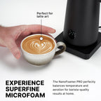 Subminimal NanoFoamer Pro Gen-2 – Revolutionary Hands-Free Microfoam Milk Maker for Cafe-Quality Foam, Coffee Bar Accessories for Dairy & Plant-Based Milk, Perfect Coffee Gifts – US Plug Type