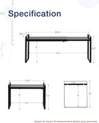 Nxconsu Expandable Cabinet Shelf Organizer Riser for Kitchen Pantry Cupboard Under Sink Countertop Home Storage Organization Rack Space Saver Freestanding Heavy Duty Nonslip Stackable Black