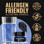 Brew Glitter Sky Blue Edible Drink Glitter 1x 4g Jar for Cocktails, Beer, & Beverages