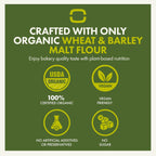 Let’s Bake Bread Organic Pizza Crust Baking Mix - Crispy & Chewy Artisan Crust - USDA Organic, Non-GMO, No Additives, Easy Home Baking, Pizzeria-Quality Dough at Home - 17.64 oz (1 Pack)