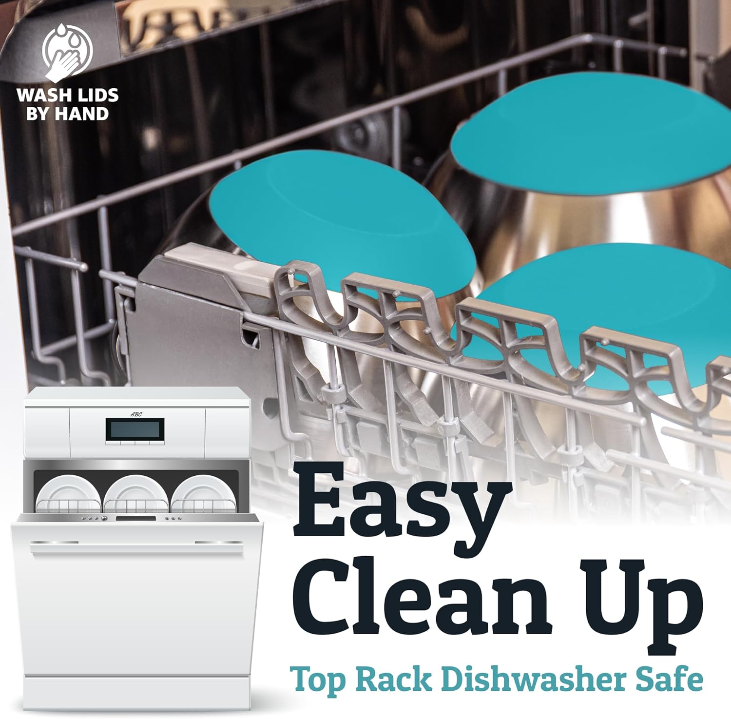 Priority Chef Stainless Steel Mixing Bowls with Lids Set - Premium 30Pcs with 6pc Metal Bowl Set for Kitchen, 3 Graters, Airtight Lids, Non-Slip Bases & Silicone Utensils, Turquoise