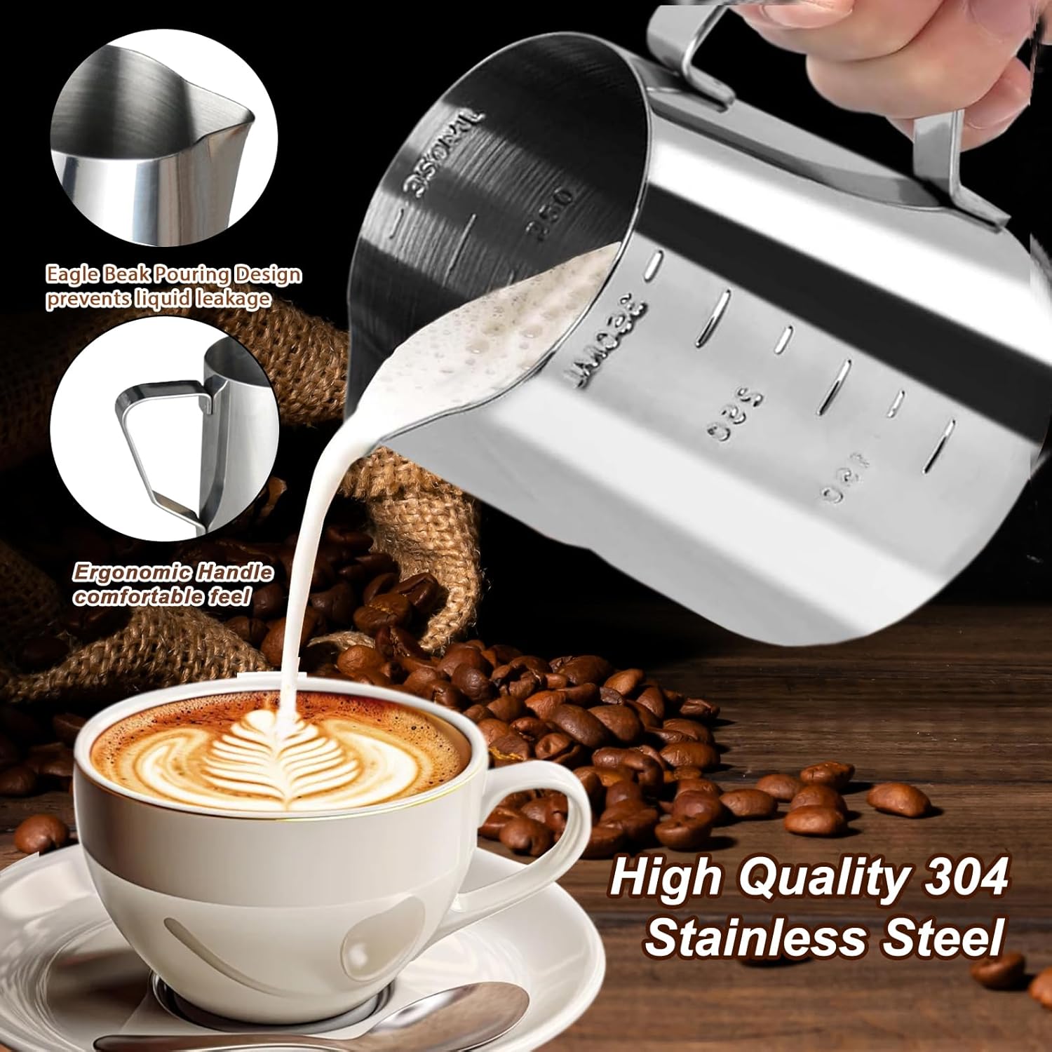 Coffee Tamper Set 24 PCS, Espresso Accessories Barista Kit,with 51mm Espresso Distributor & Tamper,wdt Tool,Frothing Pitcher,Coffee Stirrer,Tamper Mat,Espresso Tools for Espresso Coffee Machine