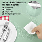 Silicone Mats for Kitchen Counter, Nonslip Silicone Mats for Crafts Countertop Protector Heat Resistant Mat (Light Green, 78.7"L x 15.7"W)