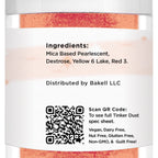 BAKELL Peach Edible Glitter, 25 Grams | TINKER DUST Edible Glitter | KOSHER Certified | 100% Edible Glitter | Cakes, Cupcakes, Cake Pops, Drinks, Dessert Vegan Glitter & Dusts (25g, Peach)