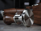 54mm Tamper For Breville Machines Calibrated Tamper Tool Espresso Walnut, Auto-Leveling and 30lb Spring Loaded Design Coffee Tamper With Stainless Steel Ripple Base