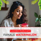 Fanale Watermelon Popping Boba Pearls, Vegan, Non GMO, Gluten Free, Fat Free, Perfect for Bubble Tea, Smoothies, Ice Cream, Desserts, and Beverages.