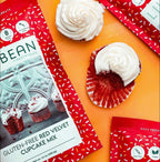 LillyBean Gluten Free Moist Red Velvet Cake and Cupcake Mix with No Artificial Colors - Dairy and Soy Free, Vegan - Makes Delicious Desserts - Cakes, Donuts, Cake Pops - 12 oz