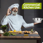 12 Pack 10.24 x 2.76 Inch Stainless Steel Mixing Bowls for Bulk Food Prep with Nesting Design for Hotel Restaurant and Home Kitchen Cooking in Silver