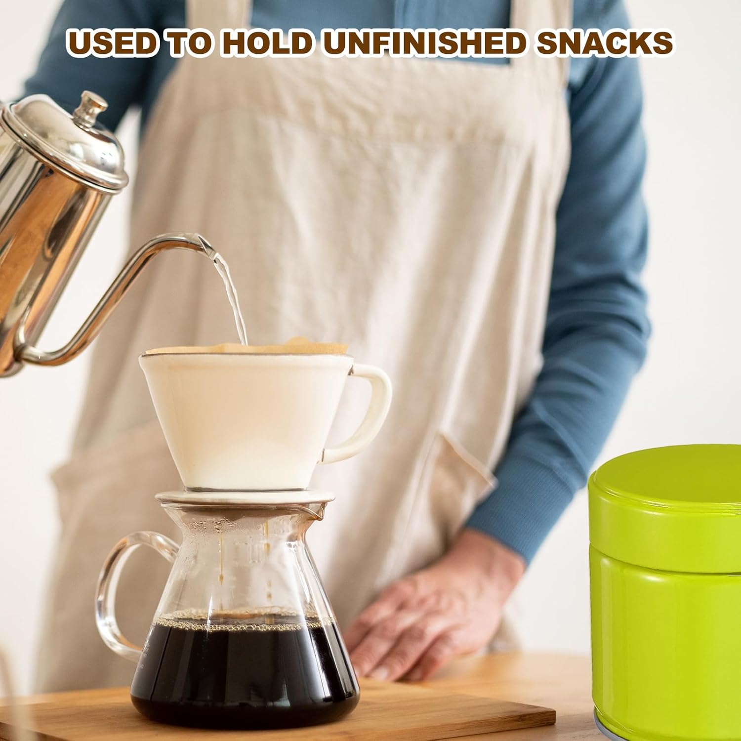 uxcell 2Pcs Round Tea Canisters, 3" x 3" Airtight Metal Tea Containers for Loose Tea, Coffee Beans, Spices - Durable, Compact, and Stylish Storage Tea Tin (Green)