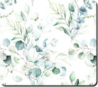 Rnivvi Dish Drying Mat for Kitchen Counter, 16 x 18" Cute Boho Theme Absorbent Heat Resistant Drying Pad with Non-slip Rubber, Coffee Bar Mats for Dish Rack Kitchen Decor Accessories, Leaves