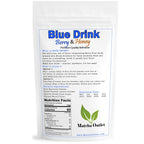 Blue Drink Spirulina Powder, Berry & Honey Refresher 12oz Blue Drink Mix Natural Food Colorant Perfect for Ice Mix Yogurts Baked Treats Loaded Tea Bubble Tea
