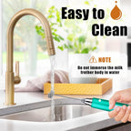 Nahida Turquoise Milk Frother Wand for Coffee, Frother Handheld Rechargeable Electric Whisk with 3 Heads 3 Speeds Drink Mixer Coffee Frother Foam Maker For Latte, Cappuccino, Hot Chocolate, Egg