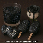 Bulk 20g Black Edible Glitter for Drinks | Premium Edible Glitter for Cakes, Cocktails, Black Cake Decorating Decorations Food Grade, Vegan, Kosher, Halal, Gluten Free - Made in USA