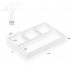 Desktop Storage Organizer, Nightstand or Dresser Organizer, Valet Tray, Entry Table Organizer, Modern bedside Box,PU Leather Drawer Storage Organizer Decorative Trays.