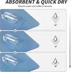 Coffee Mat - Absorbent Hide Stain Rubber Backed Dish Drying Mat for Kitchen Counter - Bar Mats for Countertops Accessories Fit Under Coffee Maker Espresso Machine