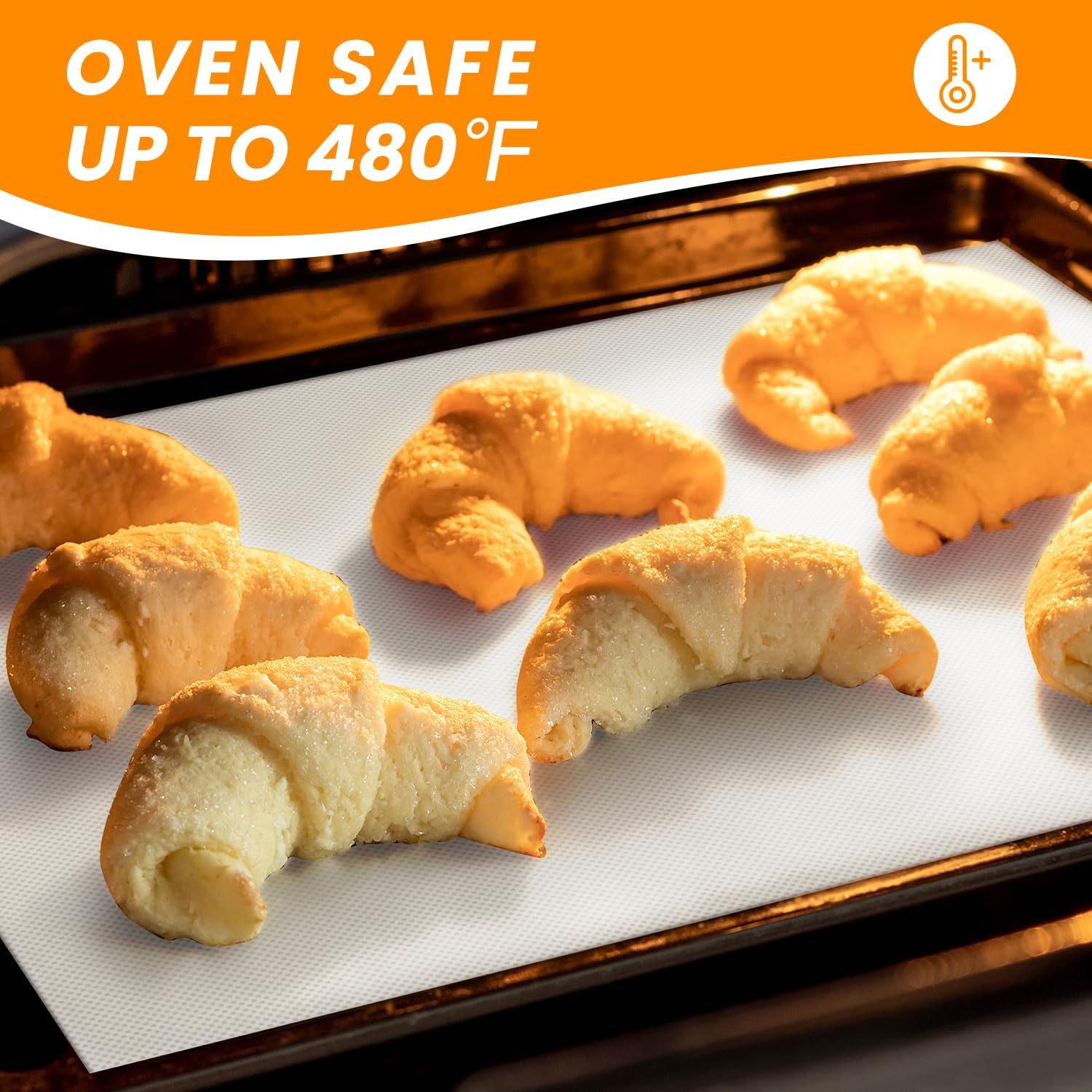 Silicone Baking Mat Roll - Best German Silicone -Heat Resistant Pie Cookie Bread Pizza Macaron Baking Mat, Silicone Pastry Mat, Non-Stick Dough Mat Non-slip Silicone Mat Roll for Countertop Protector