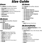 3 Pcs 54mm Espresso Puck Screen - 0.2mm Ultra Thin Espresso Puck, Metal Reusable Coffee Filter, Compatible with Espresso Machine 54mm Portafilter Basket (Golden)