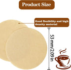 800 Count Espresso Coffee Filters, 53 mm Unbleached Round Coffee Paper Filter for Espresso Machine, Disposable Coffee Filter Compatible with Espresso Coffee Maker