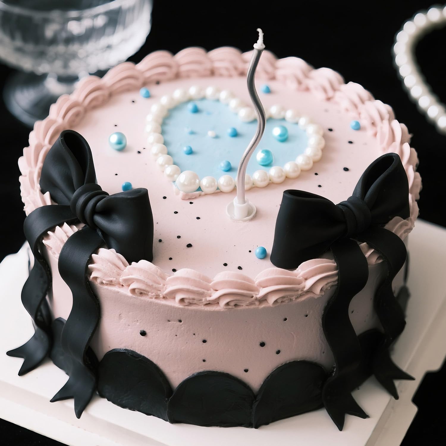 Blue Pearl Sprinkles for Cake Decorating, Edible Baking Candy, 150g/5.29oz Mix Size, Cake Topper Decorations, Cupcake, Ice cream for Kid's Birthday Christmas Party Valentine's Day