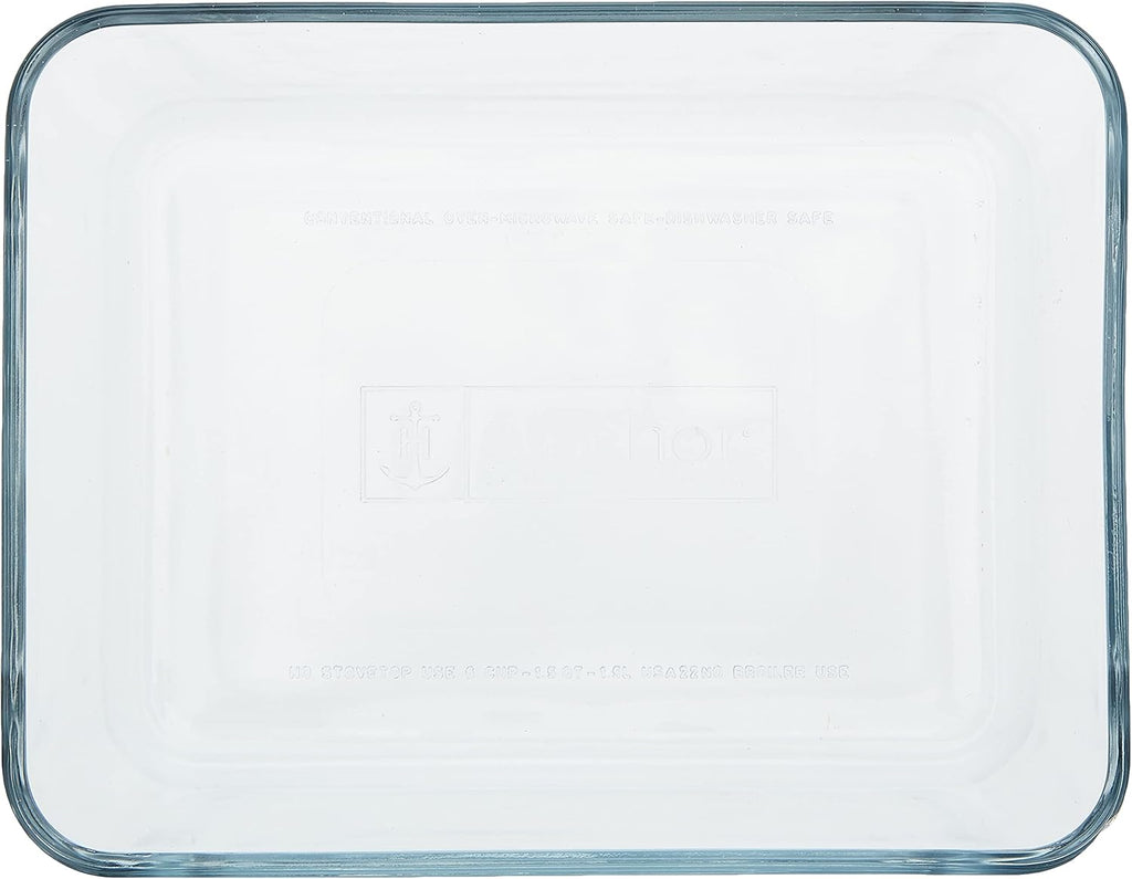 Anchor Hocking TrueSeal Glass Food Storage Container with Lid, Cherry, 6 Cup -